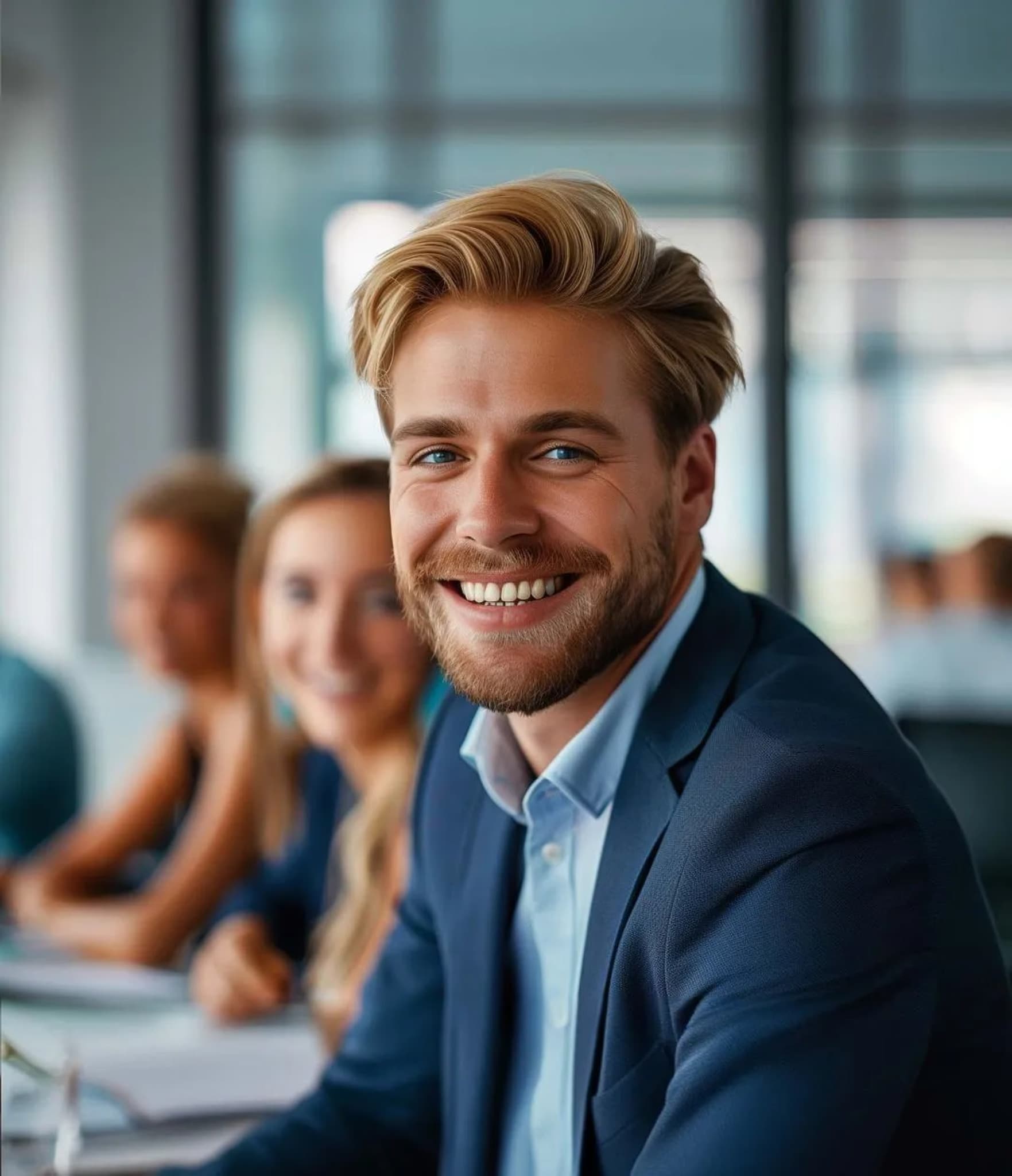 Consulting team in a professional office